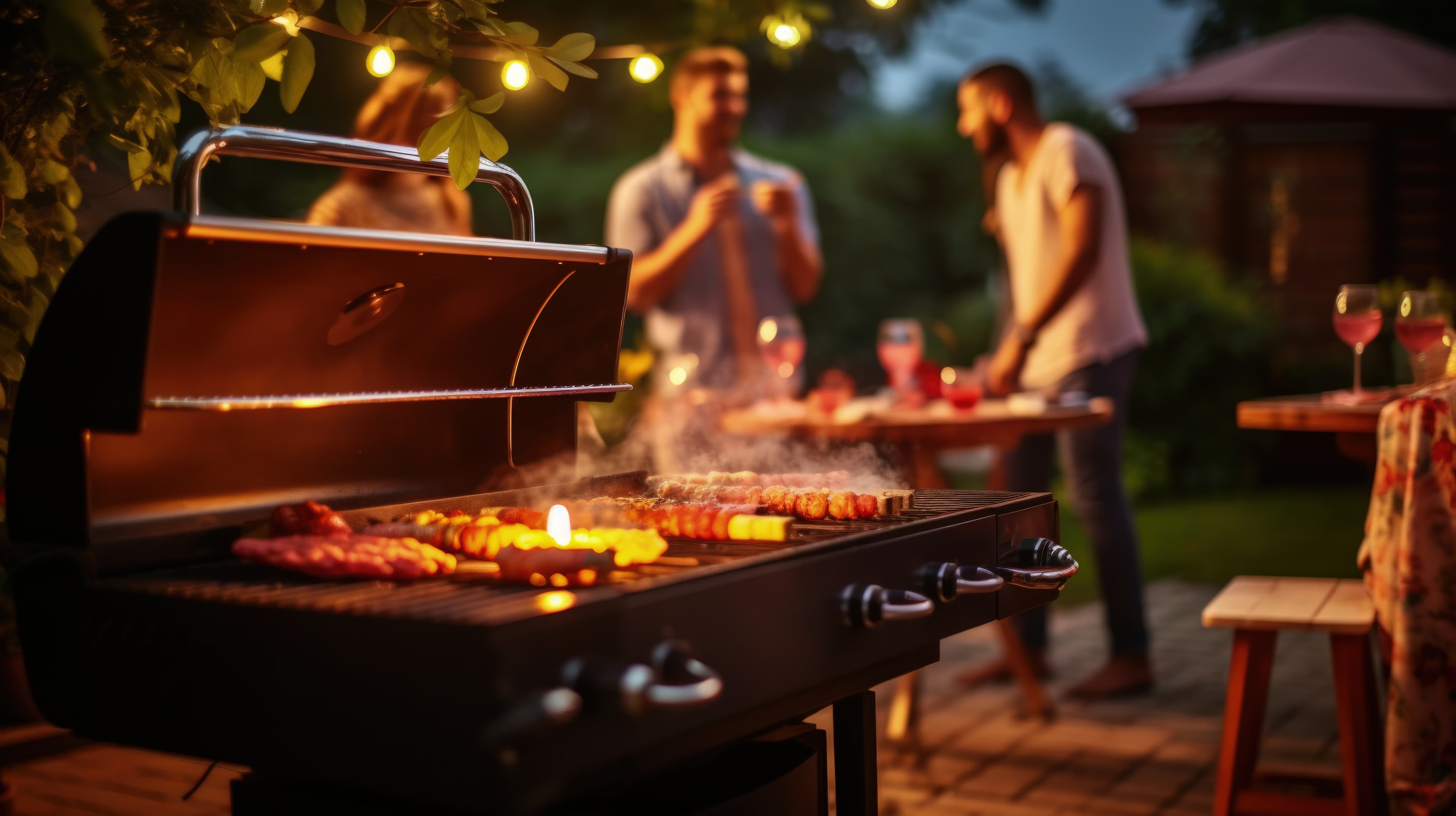 Kukūn BBQ area with open-air grilling stations