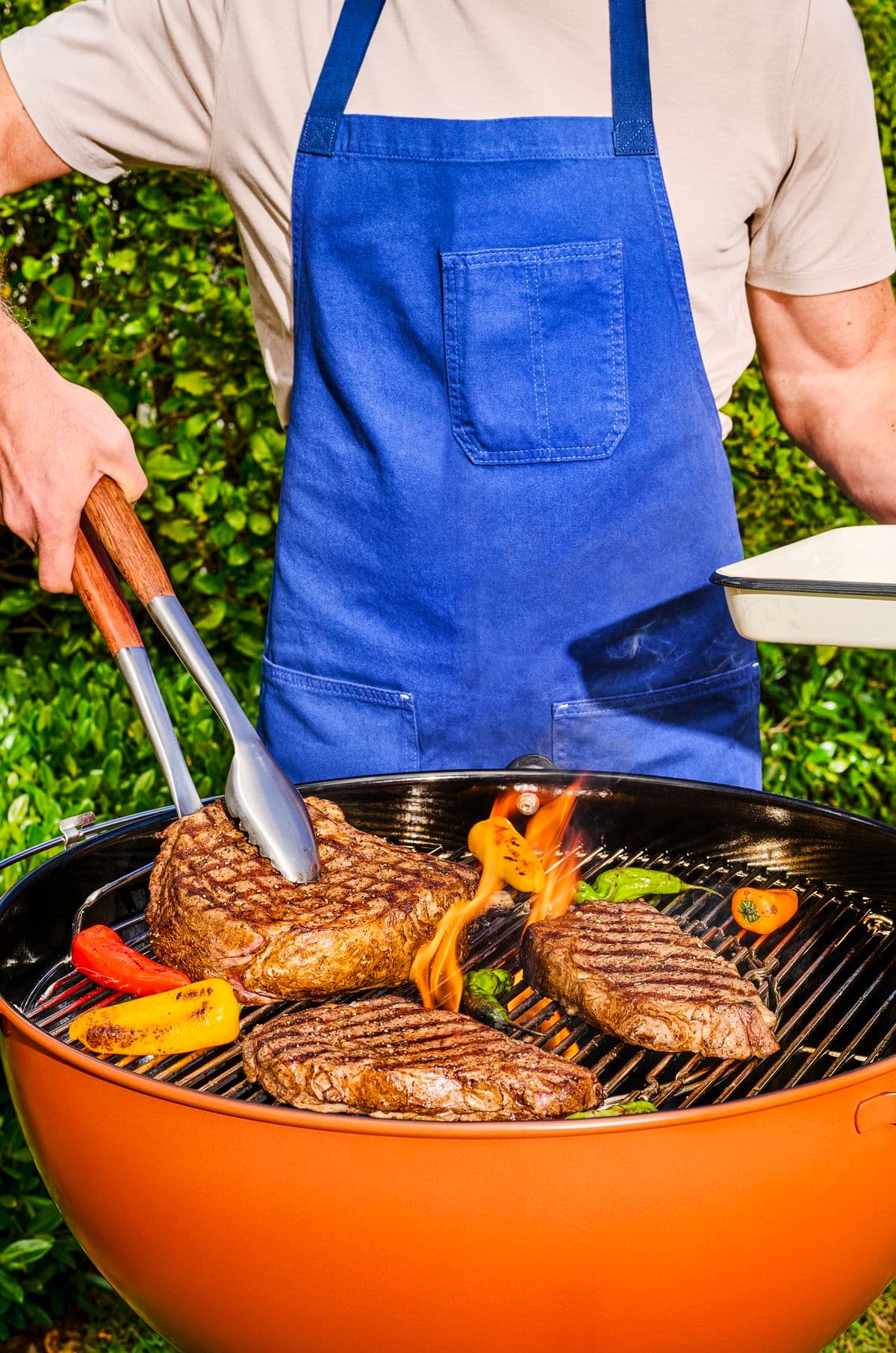 IL Bayou BBQ area with outdoor grilling stations