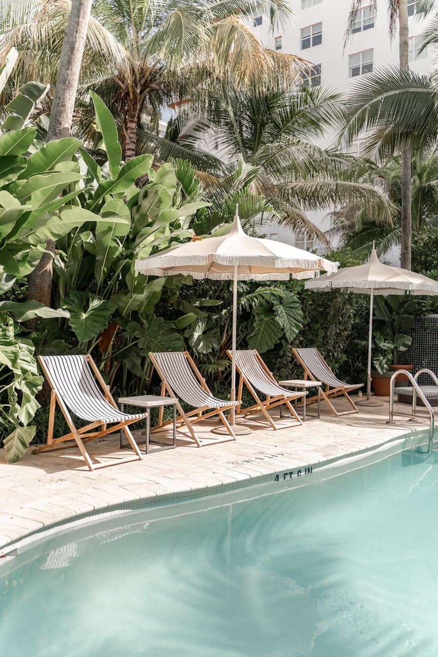 Kukūn swimming pool with a sun-soaked deck